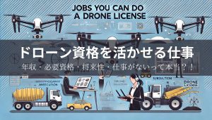 ドローン資格を活かせる仕事8選！年収（給与）や必要資格をドローンを仕事にするには？と悩んでいる方へ紹介【ドローンは仕事が無いと言われる理由や将来性】