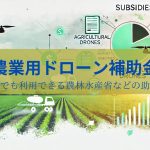 農業用ドローン補助金・個人でも利用できる農林水産省などの助成金