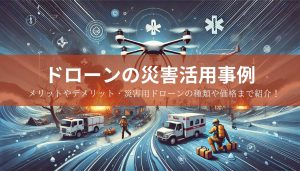 ドローンの災害活用事例とは？メリットやデメリット・災害用ドローンの種類や価格まで紹介！
