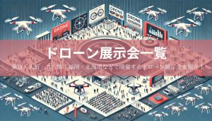 2024年開催・ドローン展示会一覧!幕張メッセやビッグサイトなど東京・大阪・名古屋・福岡・北海道などで開催するドローン展示会を紹介!