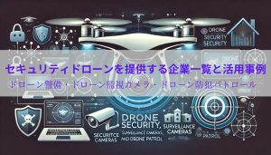 ドローン警備・ドローン監視カメラ・ドローン防犯パトロールなどセキュリティドローンを提供する企業一覧と活用事例【必要資格やメリットデメリットまで解説！】