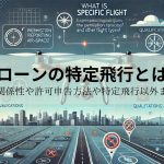 ドローンの特定飛行とは？資格との関係性や許可申告方法や特定飛行以外まで紹介！